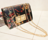 Bolsa vintage pintura a óleo