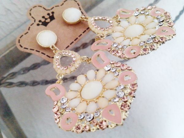 Maxi brinco rosa
