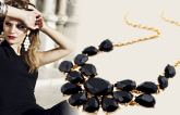 Maxi colar preto